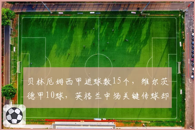 贝林厄姆西甲进球数15个,维尔茨德甲10球,英格兰中场关键传球却多出三成